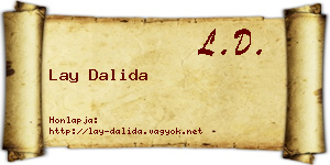 Lay Dalida névjegykártya